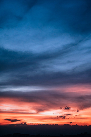 Photo of Blue Sky during Golden Hour Photo of Blue Sky during Golden Hour