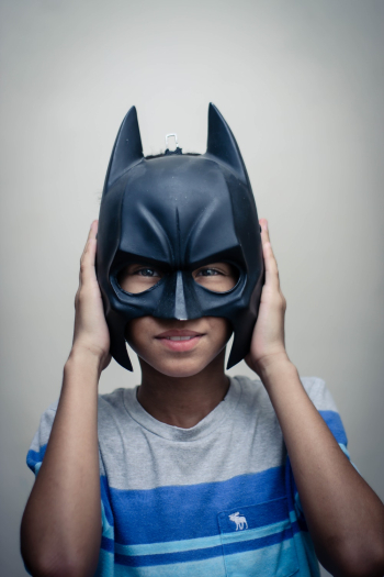 Photo Of Boy Wearing Black Mask Photo Of Boy Wearing Black Mask