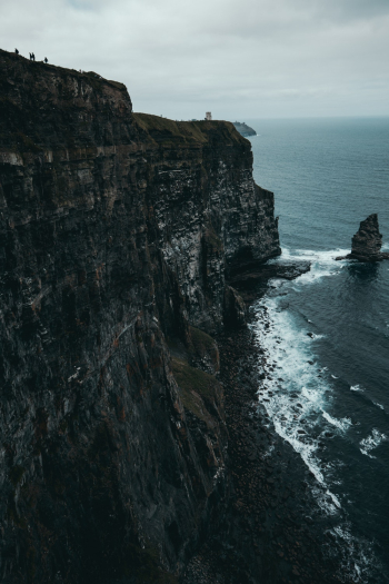 Photo of Cliff Under Cloudy Sky Photo of Cliff Under Cloudy Sky