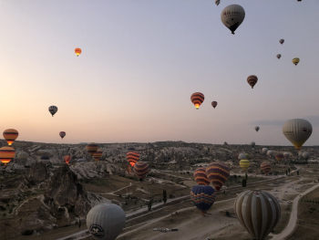 Photo Of Floating Hot Air Balloons Photo Of Floating Hot Air Balloons