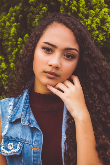 Photo of Girl With Curly Hair Photo of Girl With Curly Hair