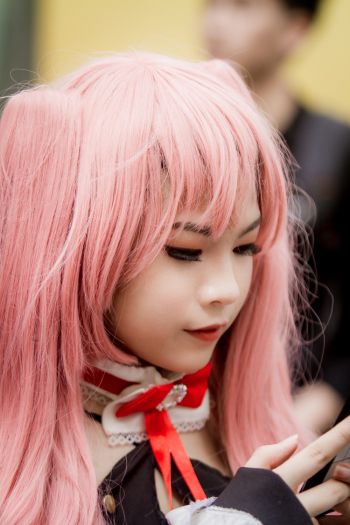 Photo of Girl With Pink Hair Photo of Girl With Pink Hair