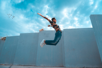 Photo of Jumping Man Photo of Jumping Man
