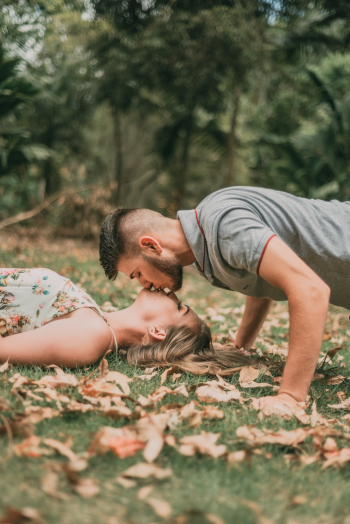 Photo Of Man Kissing Woman Photo Of Man Kissing Woman
