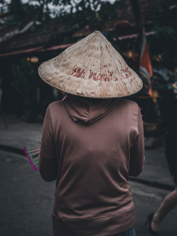 Photo Of Person Wearing Straw Hat Photo Of Person Wearing Straw Hat