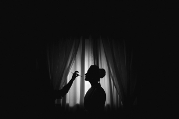 Photo Of Silhouette Person Near Window Photo Of Silhouette Person Near Window