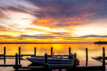Photo of Speed Boat During Dawn