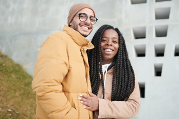 Photo of Two People Smiling Photo of Two People Smiling