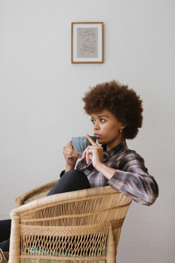 Photo Of Woman Drinking Beverage Photo Of Woman Drinking Beverage