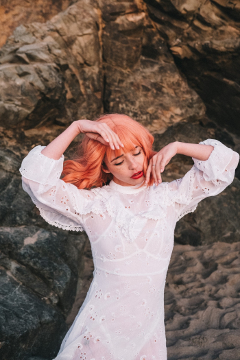 Photo Of Woman Pink Hair Photo Of Woman Pink Hair
