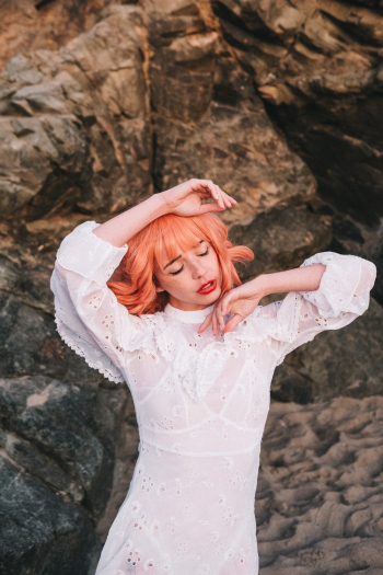 Photo Of Woman Pink Hair Photo Of Woman Pink Hair