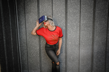 Photo of Woman Using Vr Headset Photo of Woman Using Vr Headset