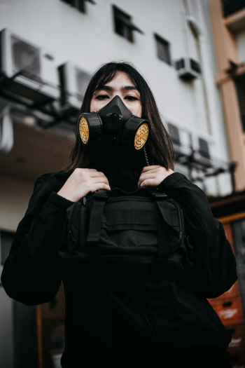 Photo Of Woman Wearing Face Mask Photo Of Woman Wearing Face Mask