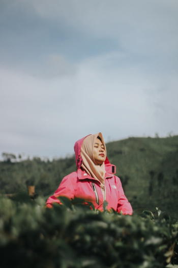 Photo Of Woman Wearing Pink Jacket Photo Of Woman Wearing Pink Jacket