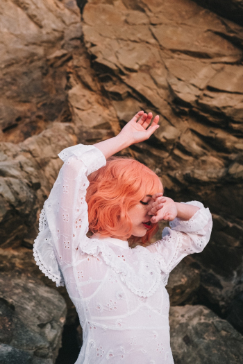 Photo Of Woman With Pink Hair Photo Of Woman With Pink Hair