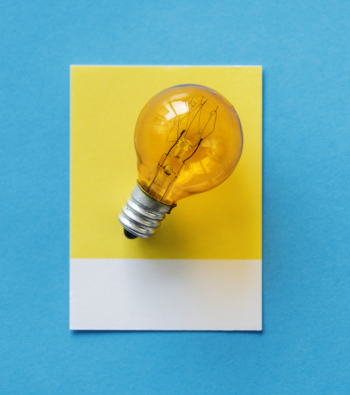 Photo of Yellow Light Bulb Photo of Yellow Light Bulb