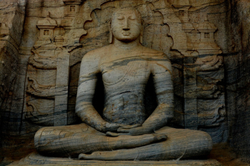 Photograph of a Meditating Buddha Statue Photograph of a Meditating Buddha Statue