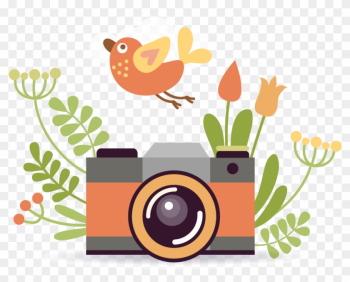 Photographic Film Camera Cartoon Poster - Camera Vector Png