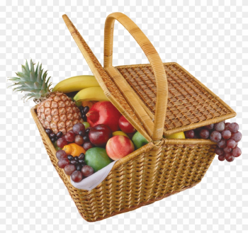 Picnic Basket Clipart Fruit Basket - Picnic Basket With Food Picnic Basket Clipart Fruit Basket - Picnic Basket With Food