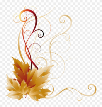 Picture Borders, Fall Images, Scrapbook Borders, Thanksgiving - Side Border Design Png