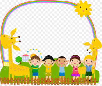 Picture frame Child Illustration - Cartoon children Picture frame Child Illustration - Cartoon children