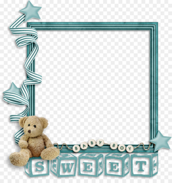Picture frame Cuteness - Blue cute children photo frame Picture frame Cuteness - Blue cute children photo frame