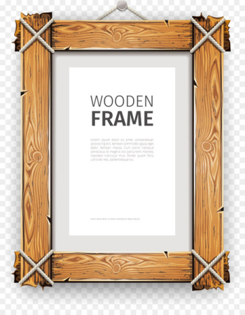 Picture frame Photography Illustration - wood frame Picture frame Photography Illustration - wood frame