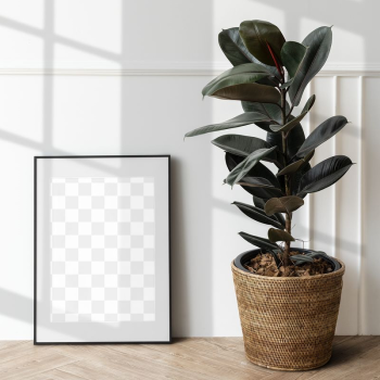 Picture frame png mockup, home | Free PNG Mockup - rawpixel