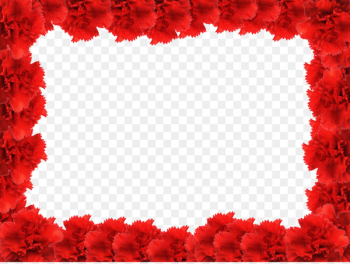 Picture frame Rose Red - Red Flower Frame PNG Photo 