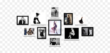 Picture frame Wall - Women's clothing store Fashion Model Photo Wall 