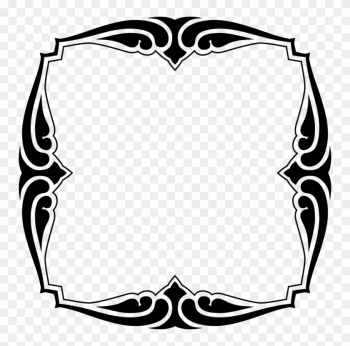 Picture Frames Decorative Borders Silhouette Decorative - Decorative Art Frame