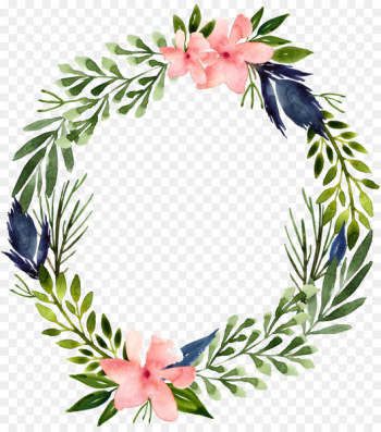 Picture Frames Flower Leaf Green - Green flower garland Picture Frames Flower Leaf Green - Green flower garland