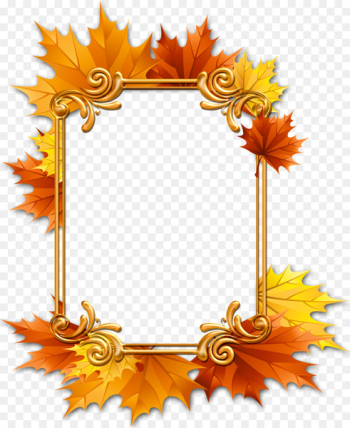 Picture Frames Maple leaf Window - thanksgiving 