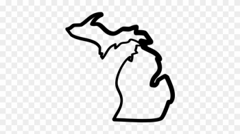 Pictures Of The State Of Michigan Map Clipart Best - Outline State Of Michigan Vector