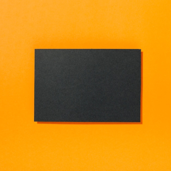 Piece of black blank paper Piece of black blank paper