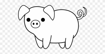 Pig Clip Art In Black And White Pigs Clipart Black - Black And White Clip Art Of Of Pig