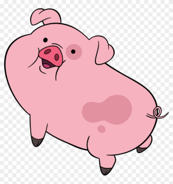 Pig Clipart Transparent - Waddles From Gravity Falls