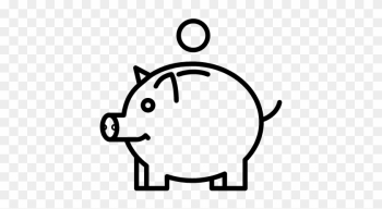 Pig Money Safe Vector - Pig Money Icon