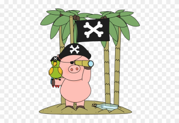 Pig Pirate On An Island - Pirate Pig Clipart Pig Pirate On An Island - Pirate Pig Clipart