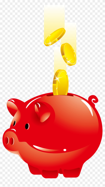 Piggy Bank Saving Money - Red Piggy Bank Piggy Bank Saving Money - Red Piggy Bank