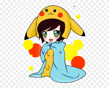 Pikachu Chibi By Sugarpixels - Chibi Girl With Pikachu Pikachu Chibi By Sugarpixels - Chibi Girl With Pikachu