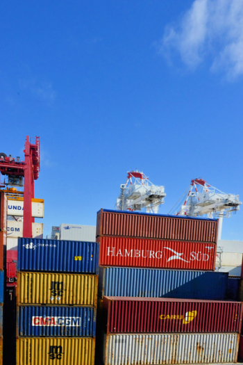 Pile Of Intermodal Containers Pile Of Intermodal Containers