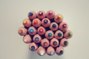 Piled Colored Pencils Piled Colored Pencils