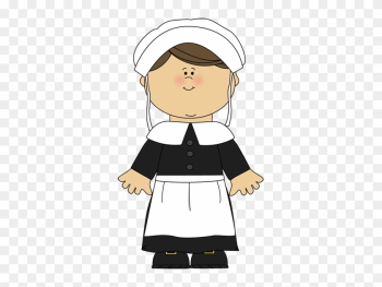 Pilgrim Girl Clipart