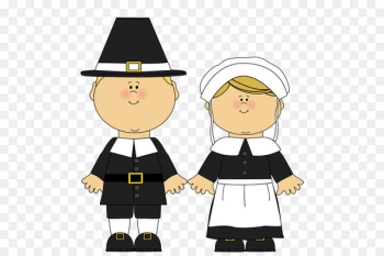 Pilgrims Clip art - Male Pilgrim and Female Pilgrim PNG Clipart 