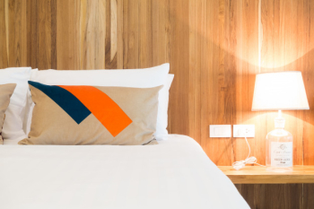 Pillow on bed Pillow on bed