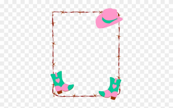 Pin Baby Girl Border Clipart - Cowgirl Border Pin Baby Girl Border Clipart - Cowgirl Border