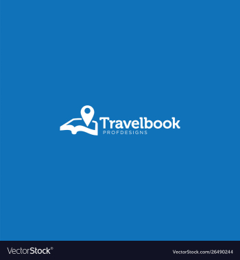 Pin book maps travel find vector image