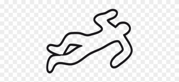 Pin Investigation Pictures Clip Art - Crime Scene Body Outline