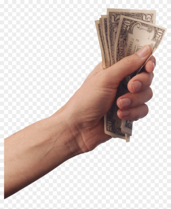 Pin Money Clipart No Background - Hand Holding Money Transparent